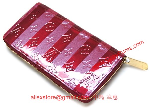 ルイヴィトン　LOUIS VUITTON　ヴィトン　財布　LV　ヴェルニ　ラウンドジップ長財布　ジッピーウォレット　ポムダムールレイユール　M91718